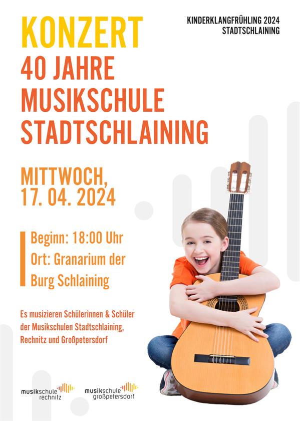 Plakat 40 Jahre Musikschule