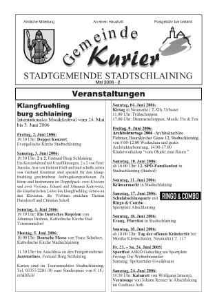Gemeinde-Kurier Mai/2 2006