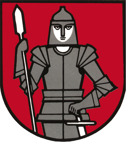 ein schwarz-rotes Logo